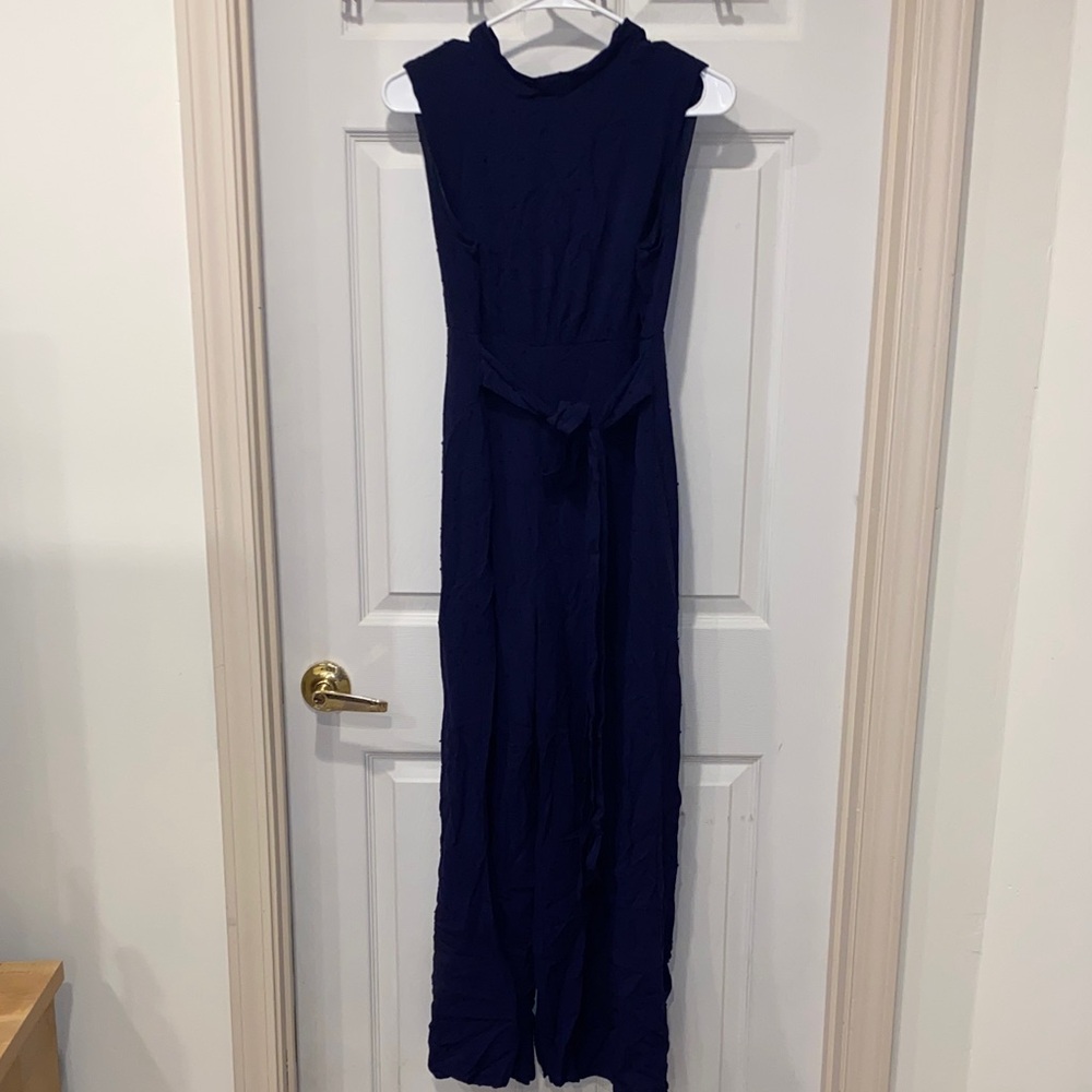 Miami Navy Sleeveless Maxi Jumpsuit